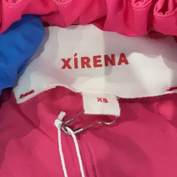 NEW XIRENA Lili Top Pink Sun Cropped Bubble Tank 100% Cotton Poplin Feminine XS - Picture 6 of 9